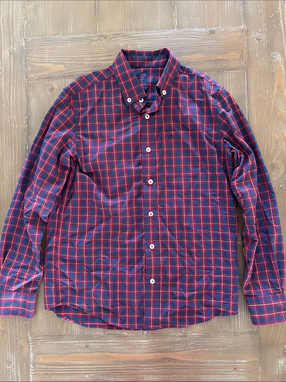 Boys Southern Tide Performance Button Up Size Large (12-14)